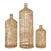 Deco Fabrique De Styles Vases Et Soliflores | Vases Paniers X3 En Rotin Naturel - Mon Hirondelle