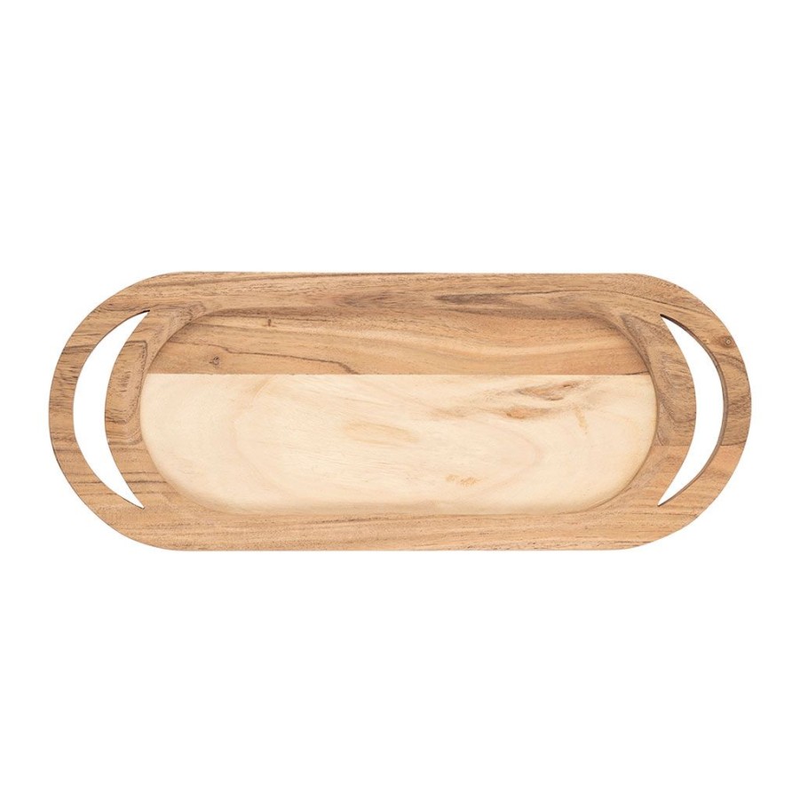 Arts De La Table Fabrique De Styles Plateaux | Plateau En Acacia Naturel 45X17Xh2.6Cm - Dalbert