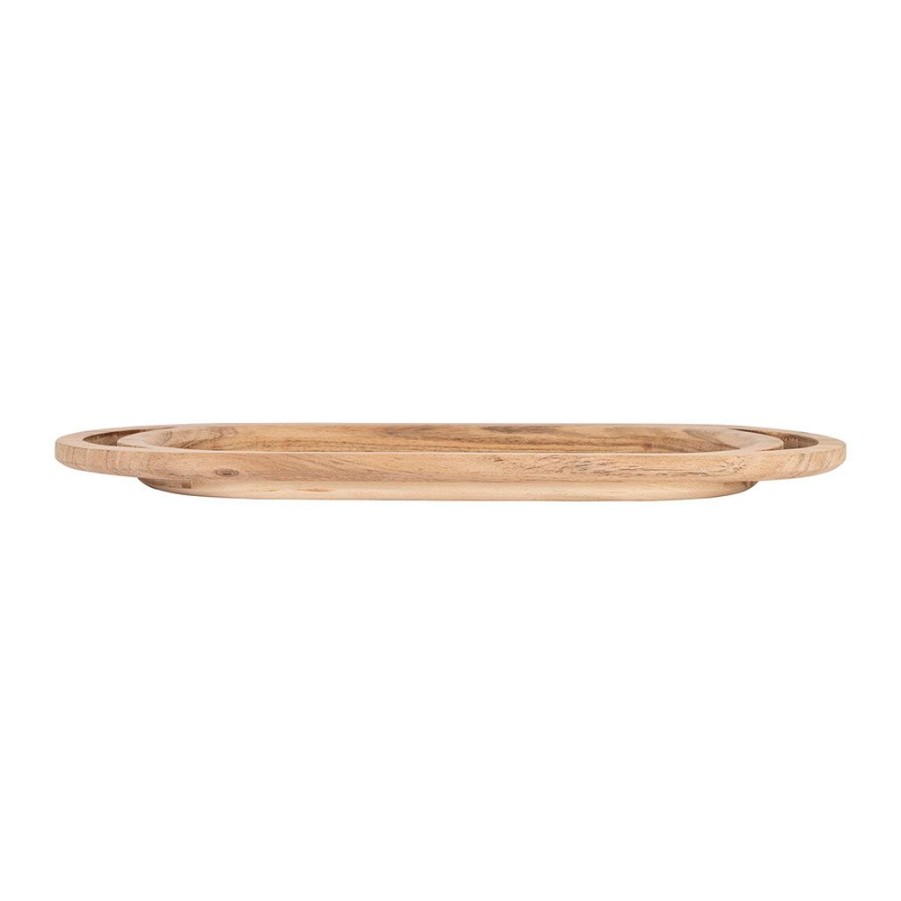 Arts De La Table Fabrique De Styles Plateaux | Plateau En Acacia Naturel 45X17Xh2.6Cm - Dalbert