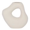 Deco Fabrique De Styles Vases Et Soliflores | Vase En Dolomite Blanc H21Cm - Arty Folk