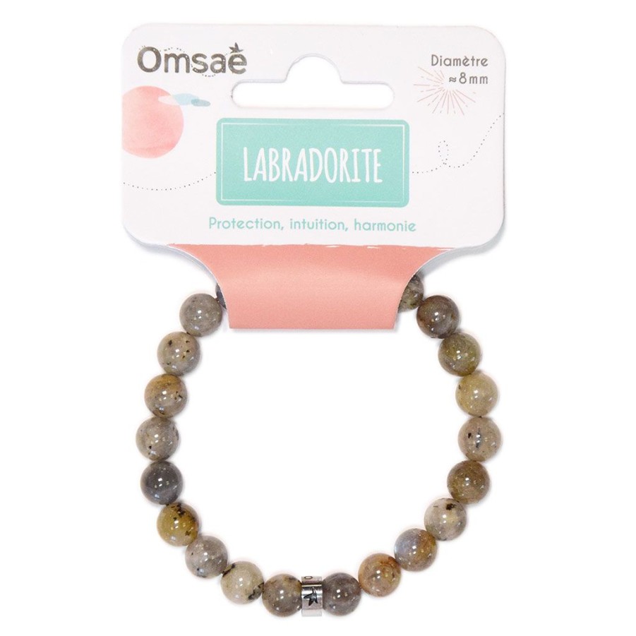 Accessoires Et Loisirs Fabrique De Styles Bijoux Fantaisie | Bracelet Labradorite Perles Rondes 8Mm