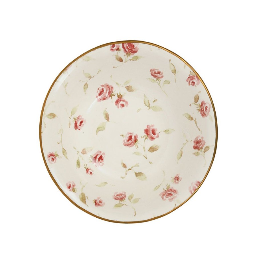 Arts De La Table Fabrique De Styles Bols Et Coupelles | Coupelle En Faience Rose Et Dore D15Cm - Rose