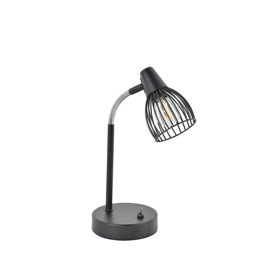 Luminaires Fabrique De Styles | Lampe Metal Abat-Jour Filaire Noir