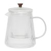 Arts De La Table Fabrique De Styles Theieres Et Cafetieres | Theiere En Verre Borosilicate Transparent 1L - Manarola