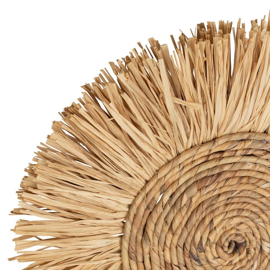 Deco Fabrique De Styles Deco A Suspendre Et Adhesive | Deco Murale Rosace Cuzco Naturel D38Cm