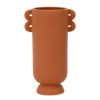 Deco Fabrique De Styles Vases Et Soliflores | Vase Brun En Gres - Terre Brulee