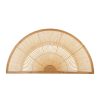 Deco Fabrique De Styles Deco A Suspendre Et Adhesive | Tete De Lit Bambou Demi-Cercle 159X80Cm Solor Naturel