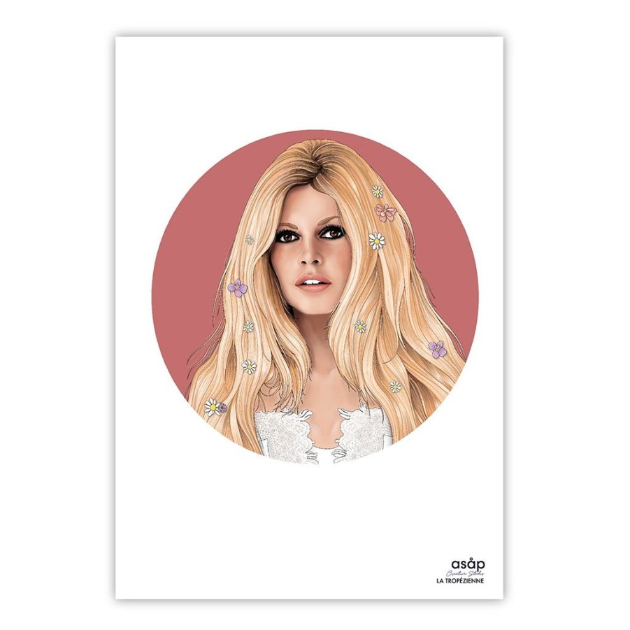 Accessoires Et Loisirs Fabrique De Styles Cartes | Carte La Tropezienne - Brigitte Bardot Rose