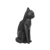 Deco Fabrique De Styles Petits Objets Deco | Statue Origami Chat Polyresine Mat Noir H26Cm