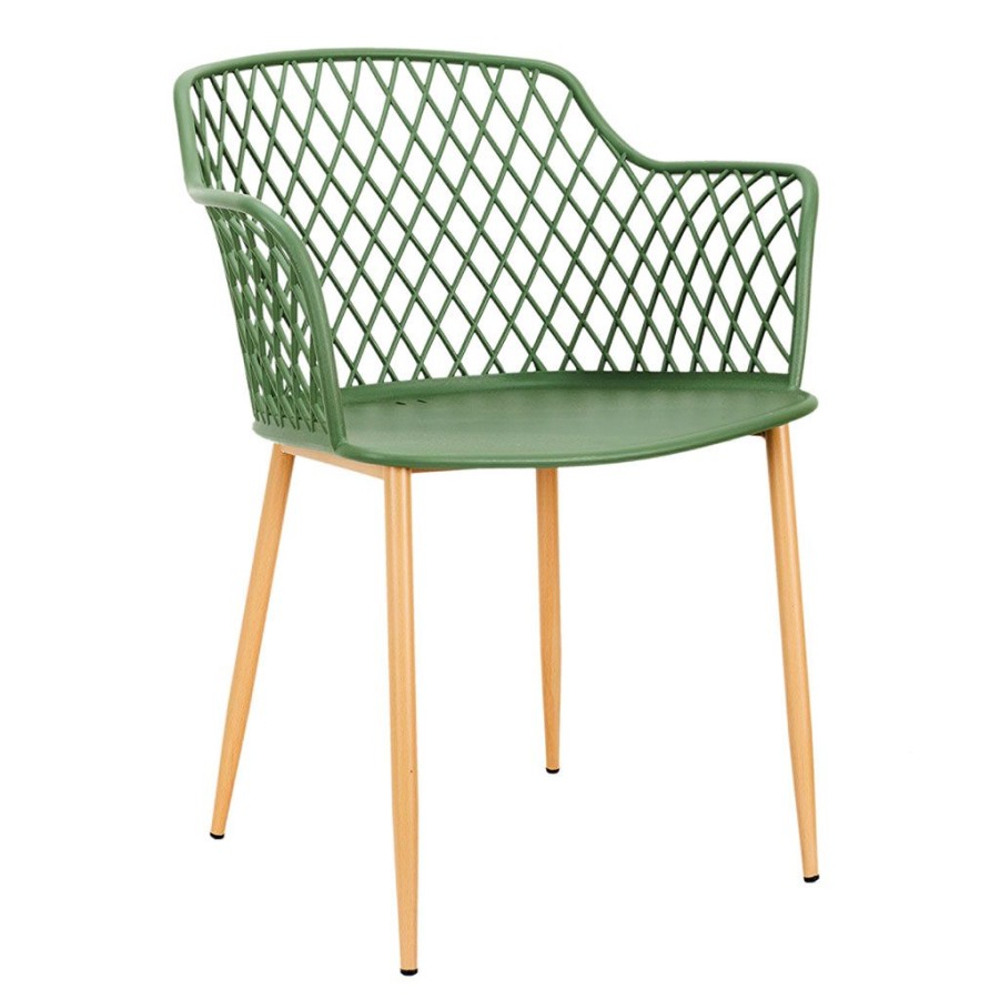 Jardin Fabrique De Styles Chaises&Fauteuils | Fauteuil De Jardin Vert En Plastique Malaga