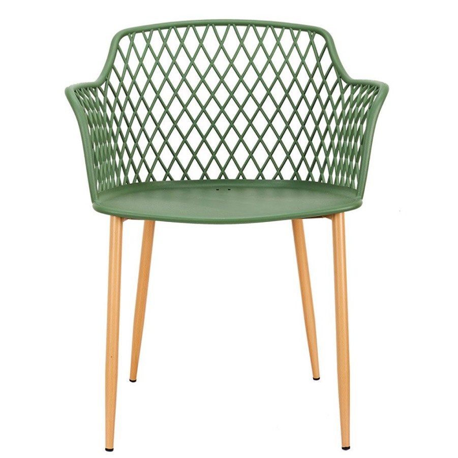 Jardin Fabrique De Styles Chaises&Fauteuils | Fauteuil De Jardin Vert En Plastique Malaga