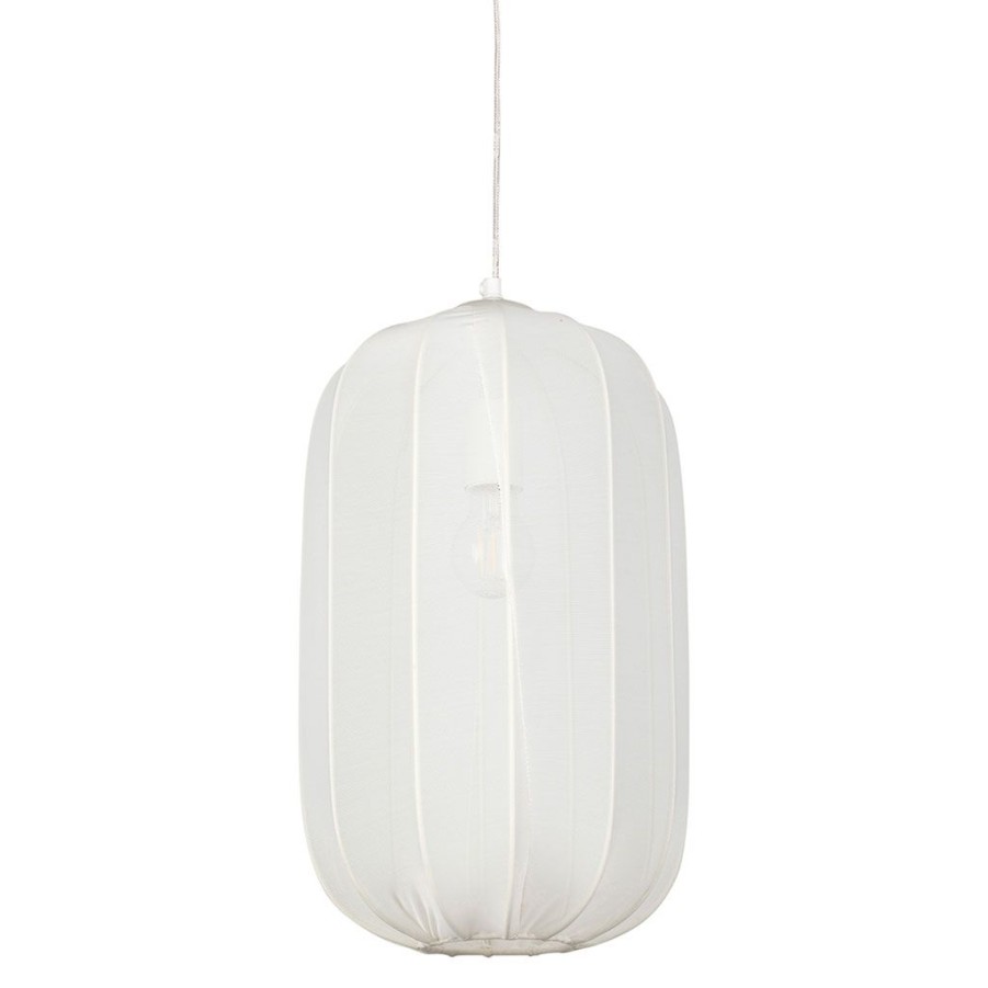 Luminaires Fabrique De Styles | Suspension En Polyester Et Fer Blanc H45Cm - Organic