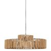 Luminaires Fabrique De Styles | Suspension Naturel En Fer Et Corde De Papier D55Cm - Calyp