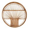 Deco Fabrique De Styles Etageres Murales | Etagere Murale Ronde En Rotin Naturel - Floraly