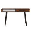 Meubles Fabrique De Styles Consoles | Console Bois D'Acacia Et Metal Noir - Cusco