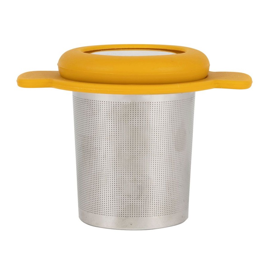 Arts De La Table Fabrique De Styles Accessoires The Et Cafe | Infuseur Universel En Inox Et Silicone Jaune - Colorada