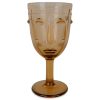 Arts De La Table Fabrique De Styles Verres A Vin | Verre A Pied Visage Ambre