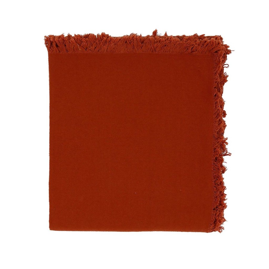 Textiles Fabrique De Styles Nappes | Nappe Nalia Terracotta 250X160Cm En Coton