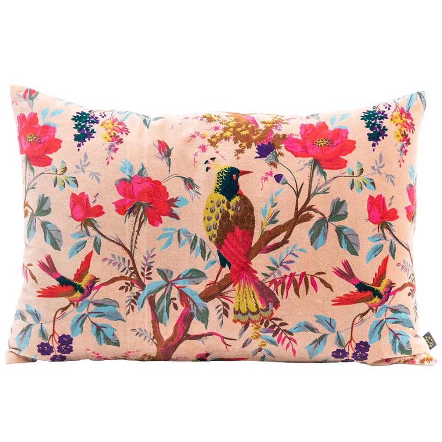 Textiles Fabrique De Styles | Coussin En Velours Et Coton Cirmarron 40X60Cm - Birdy