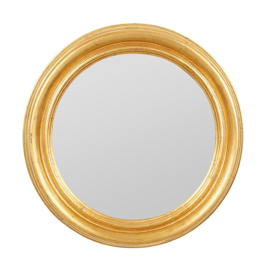 Deco Fabrique De Styles | Miroir Rond Dored46Cm -Drachma