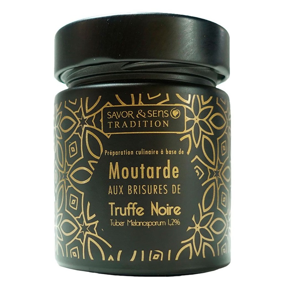 Epicerie Fabrique De Styles Condiments Et Epices | Moutarde Aux Brisures De Truffe Noire (Pot Noir)