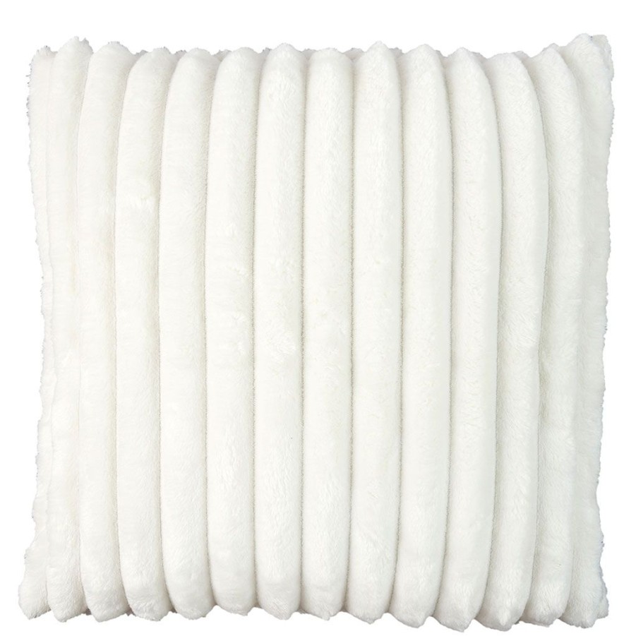 Textiles Fabrique De Styles | Coussin Flanelle Ecru 40X40Cm