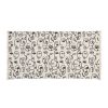 Deco Fabrique De Styles | Tapis Visage Ecru Et Noir 140X70Cm - Terre Brulee