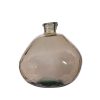 Deco Fabrique De Styles Vases Et Soliflores | Vase Organique En Verre Recycle Sable D16Xh18Cm - Simplicity