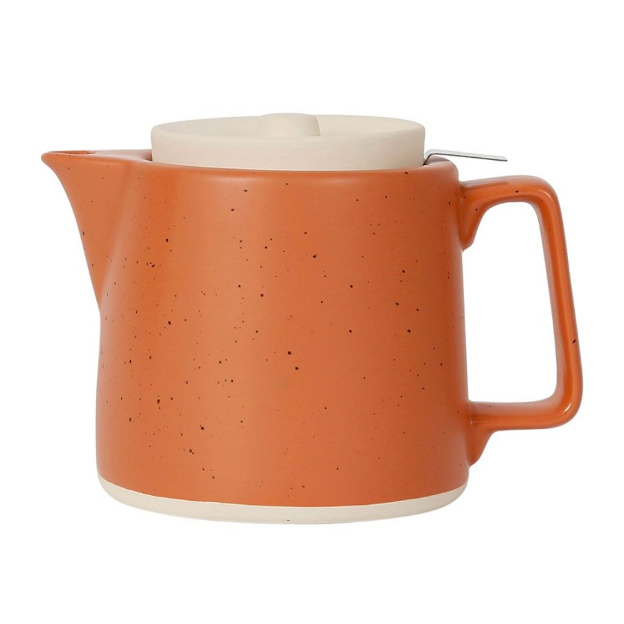 Arts De La Table Fabrique De Styles Theieres Et Cafetieres | Theiere En Gres Terracotta Et Filtre Inox 1L - Verde