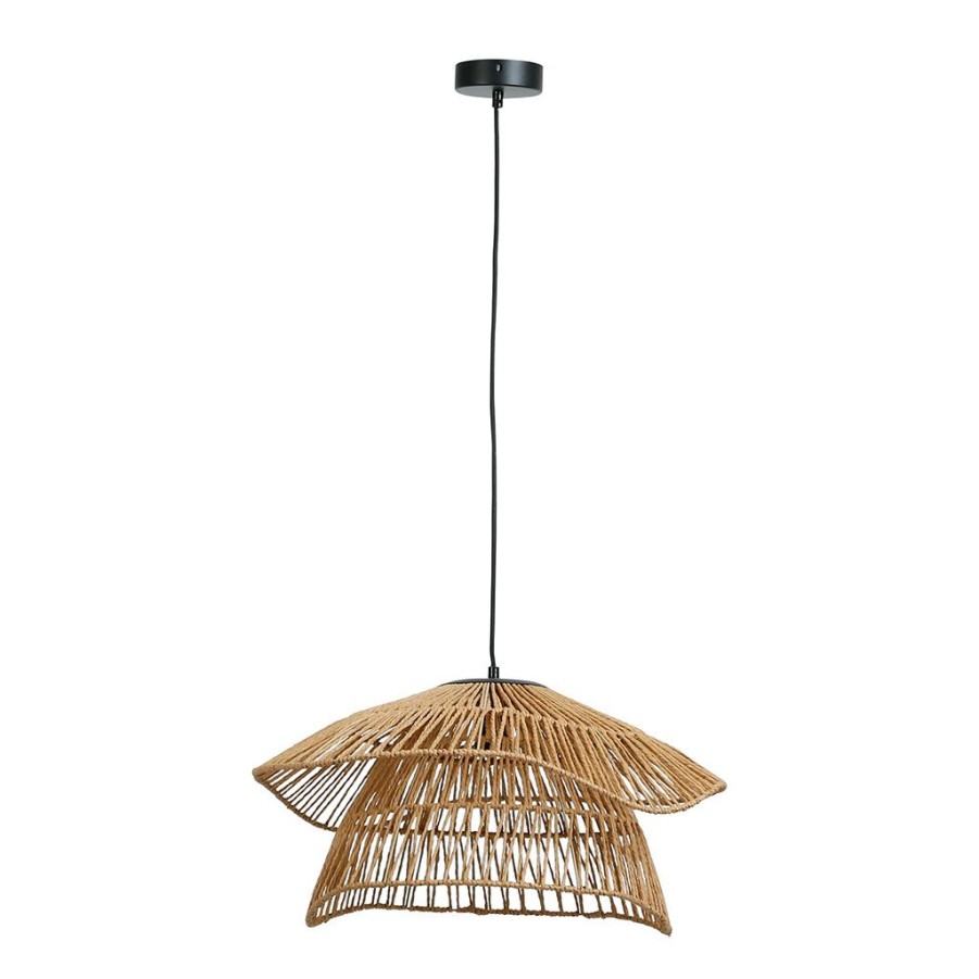 Luminaires Fabrique De Styles | Suspension En Corde De Papaier D50Cm Naturel - Calyp