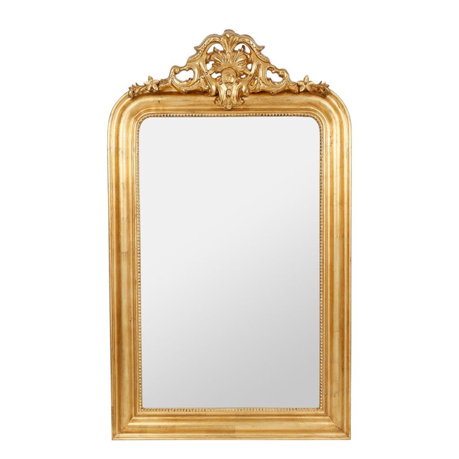 Deco Fabrique De Styles | Miroir Baroque Dore En Bois - Feerie