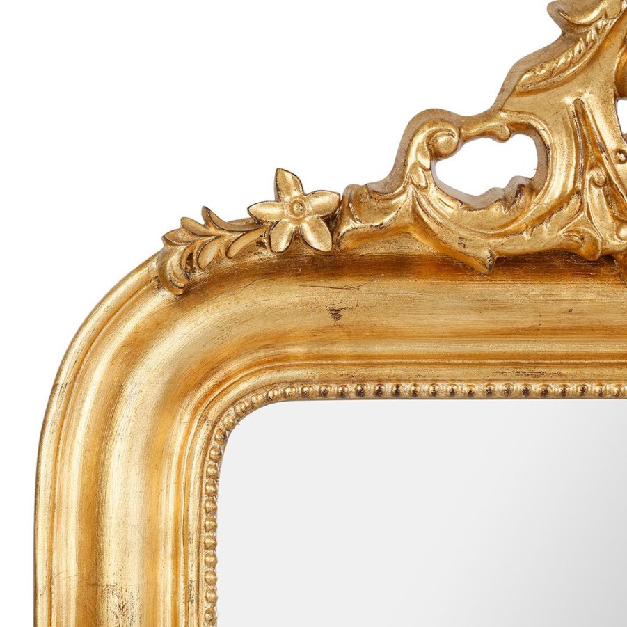 Deco Fabrique De Styles | Miroir Baroque Dore En Bois - Feerie