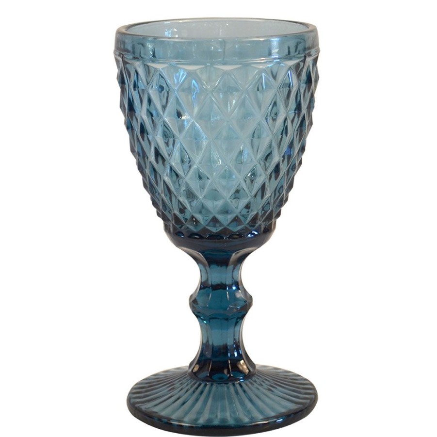 Arts De La Table Fabrique De Styles Verres A Vin | Verre A Pied Diamond 34Cl Bleu