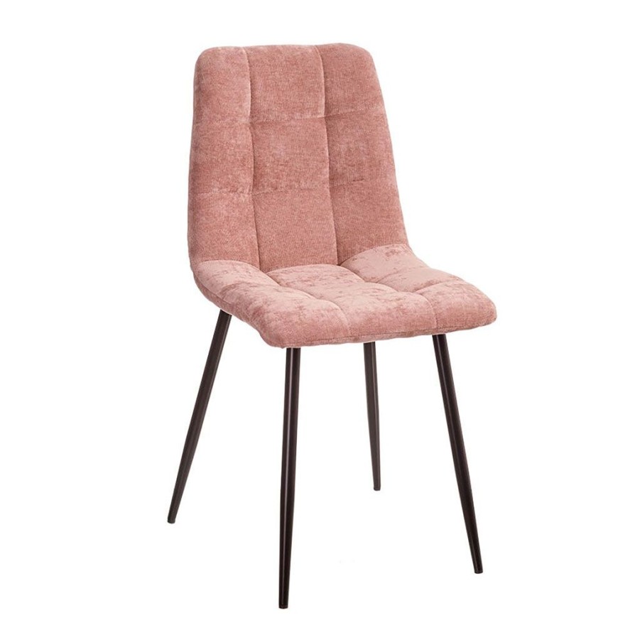 Meubles Fabrique De Styles Chaises | Chaise Salle A Manger En Tissu Rose - Mony