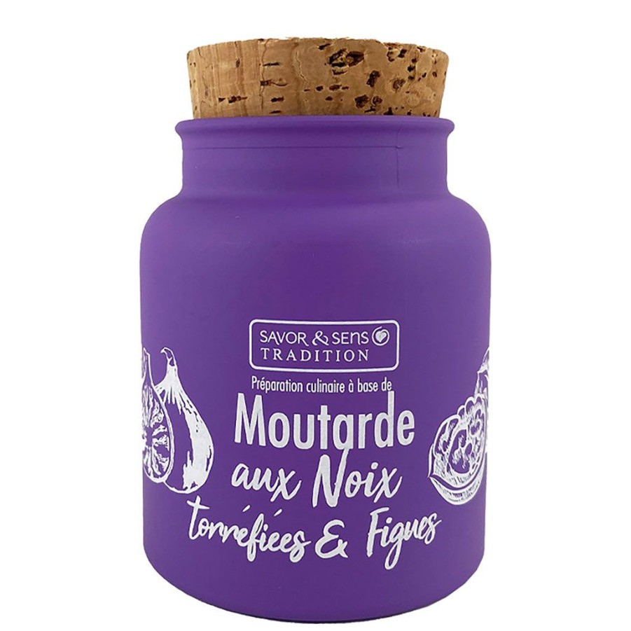 Epicerie Fabrique De Styles Condiments Et Epices | Moutarde Aux Noix Torrefiees Et Figues 130Ml