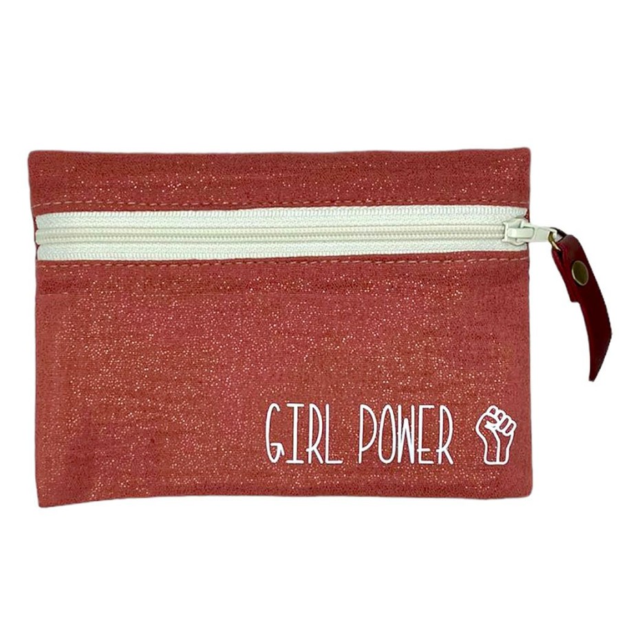 Accessoires Et Loisirs Fabrique De Styles Sacs Et Pochettes | Petite Pochette Girl Power Scintillante Terracotta