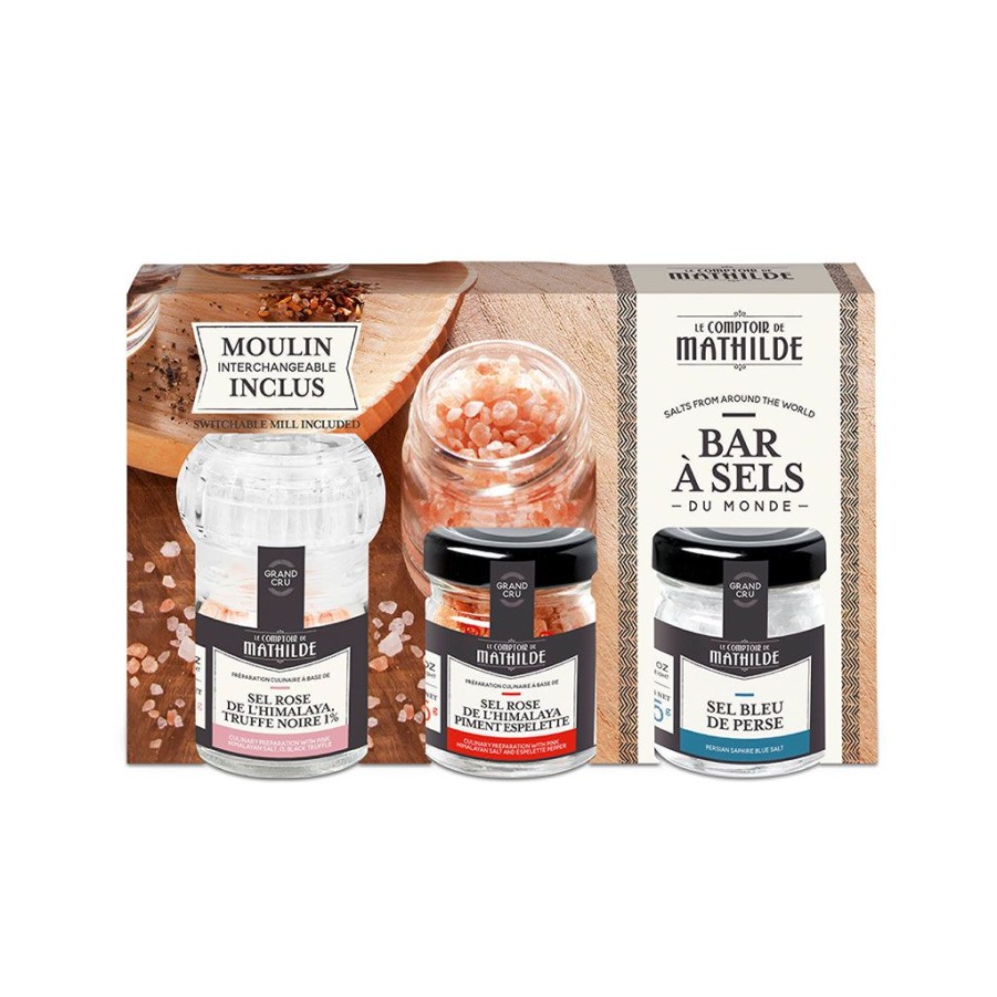 Epicerie Fabrique De Styles Condiments Et Epices | Coffret Bar A Sel Du Monde