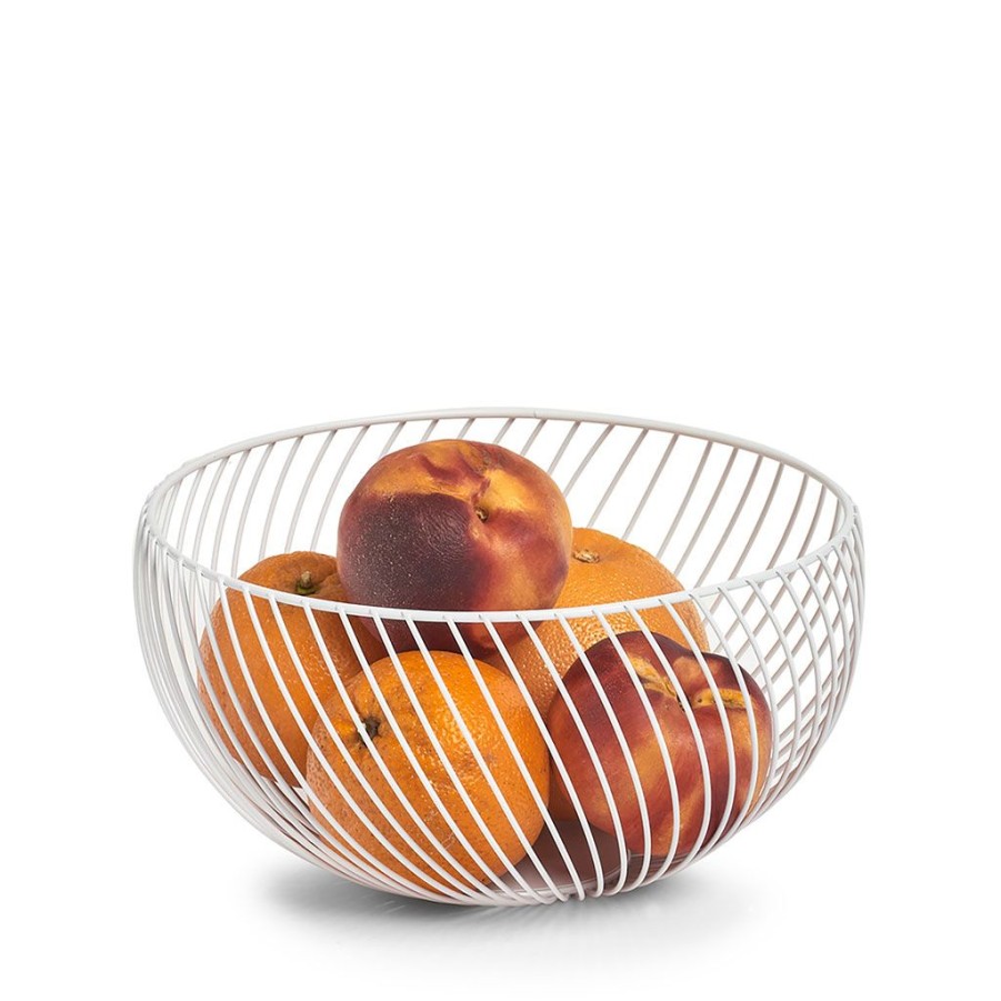 Arts De La Table Fabrique De Styles Petits Rangements | Corbeille A Fruit En Metal Blanc