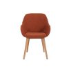 Meubles Fabrique De Styles Chaises | Chaise De Salle A Manger En Tissu Bouclette Terracotta - Alys