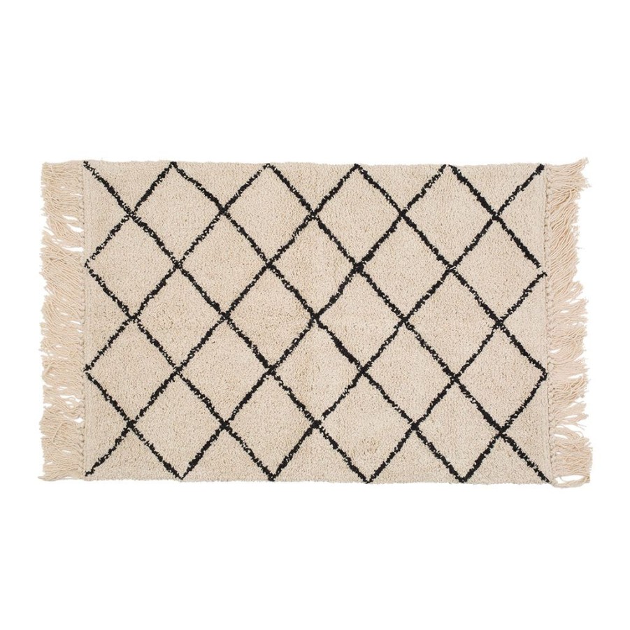 Deco Fabrique De Styles | Tapis Lozag Gris En Coton