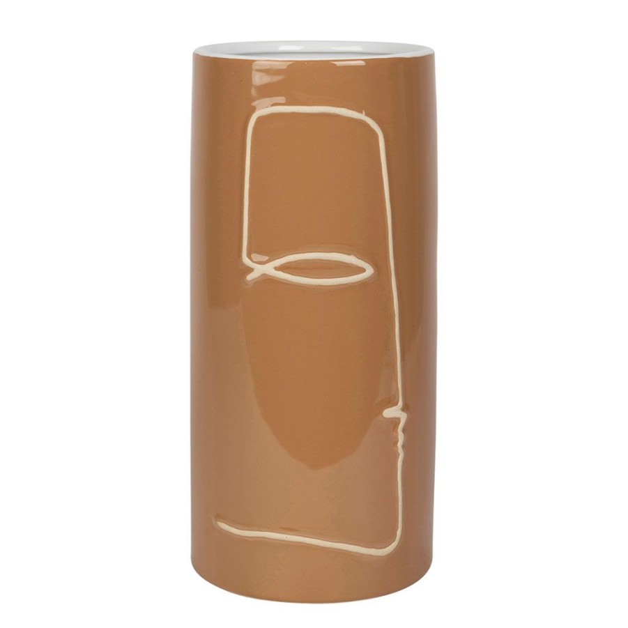 Deco Fabrique De Styles Vases Et Soliflores | Vase En Gres Camel D13Cm - Organic