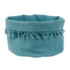 Arts De La Table Fabrique De Styles Sacs | Paniere A Pain Nalia Turquoise D18Xh15Cm Coton 180G/M2