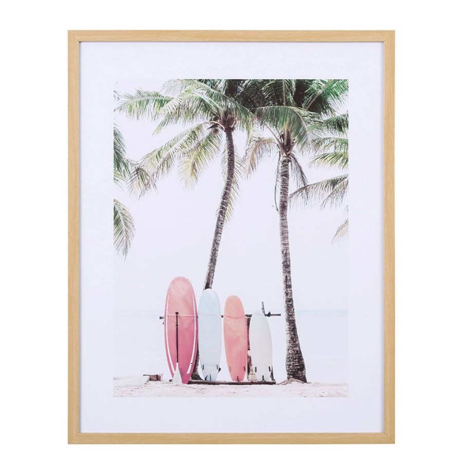 Deco Fabrique De Styles Cadres Deco Et Affiches | Cadre Deco Encadre Surf Pastel 42X52Cm