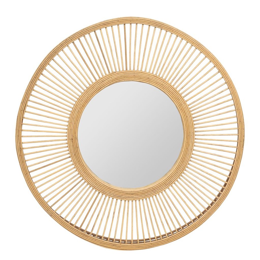 Deco Fabrique De Styles | Miroir Bambou Naturel D61Cm