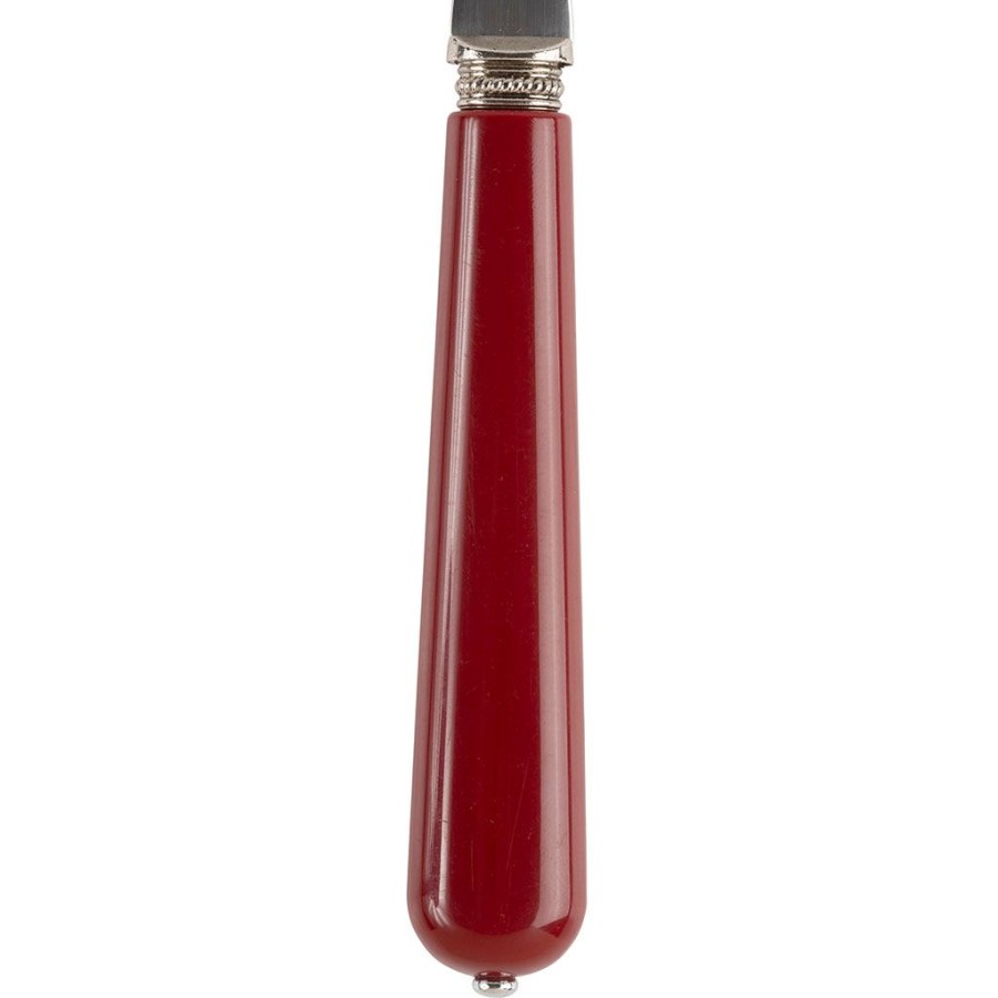 Arts De La Table Fabrique De Styles Couverts | Cuillere Lucie Rouge En Inox