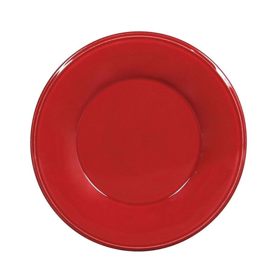 Arts De La Table Fabrique De Styles Assiettes | Assiette A Dessert En Faience Rouge D23.5Cm - Constance