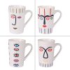 Arts De La Table Fabrique De Styles Tasses Et Mugs | Lot De 4 Mugs En Porcelaine Blanc - Awa