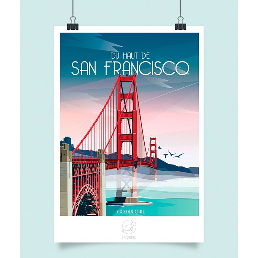 Deco Fabrique De Styles Cadres Deco Et Affiches | Affiche Ville San Francisco 42X59.4Cm