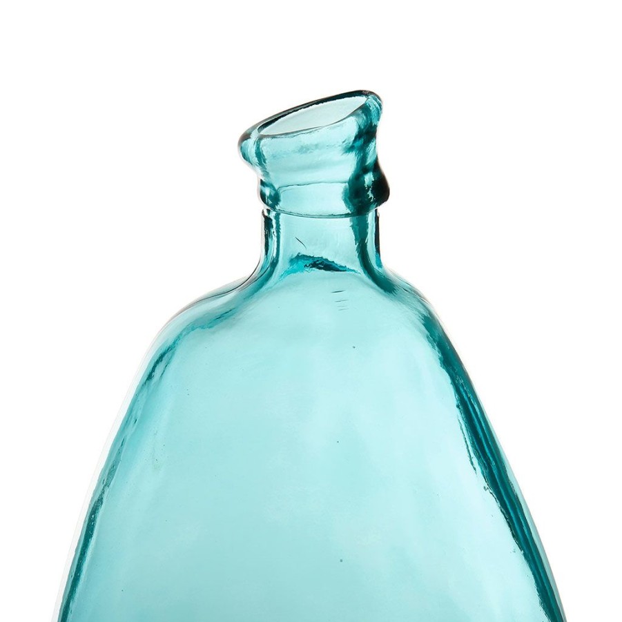 Deco Fabrique De Styles Vases Et Soliflores | Vase Colibri Turquoise D26Xh47Cm Verre Recycle