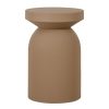 Meubles Fabrique De Styles Bouts De Canape Et Tables D'Appoint | Bout De Canape Moderne En Fer Taupe H45Cm - Arty